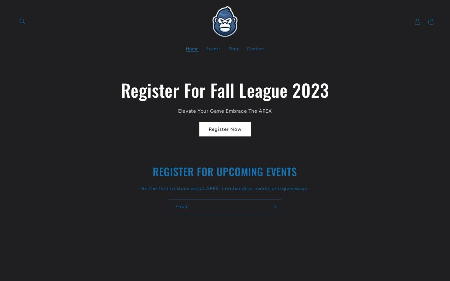apex-lacrosse.com homepage screenshot