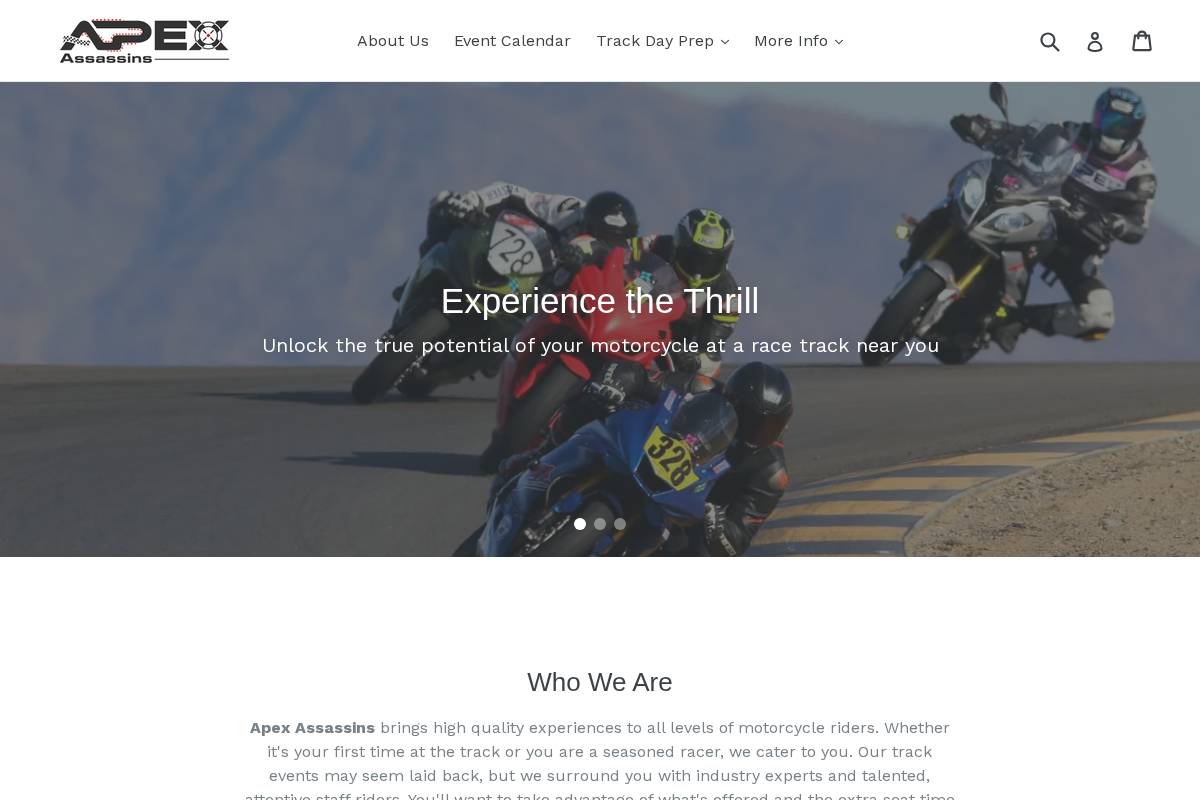 apexassassins.com homepage screenshot