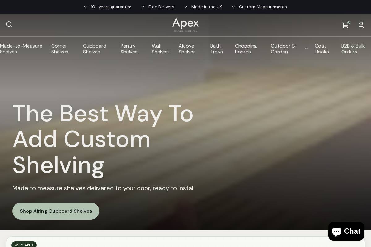 apexbespokecarpentry.com homepage screenshot