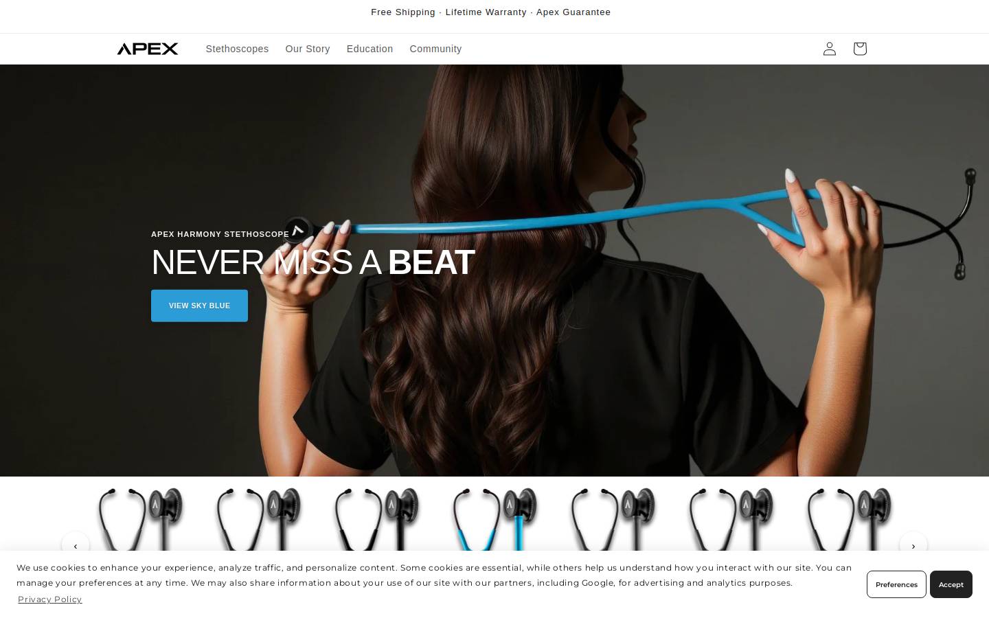 apexbioacoustics.com homepage screenshot
