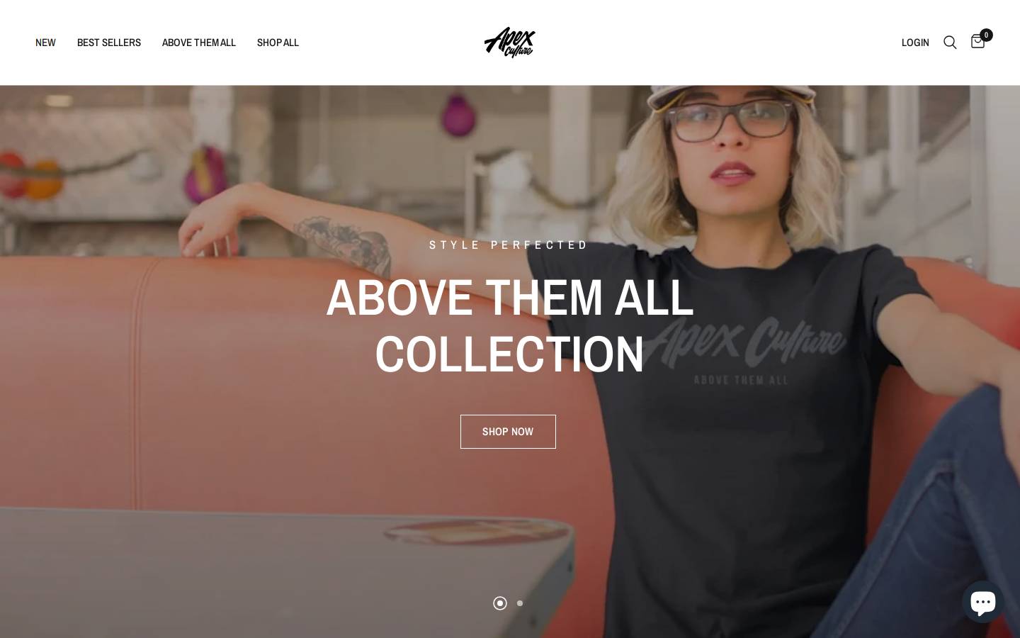 apexculture.co homepage screenshot