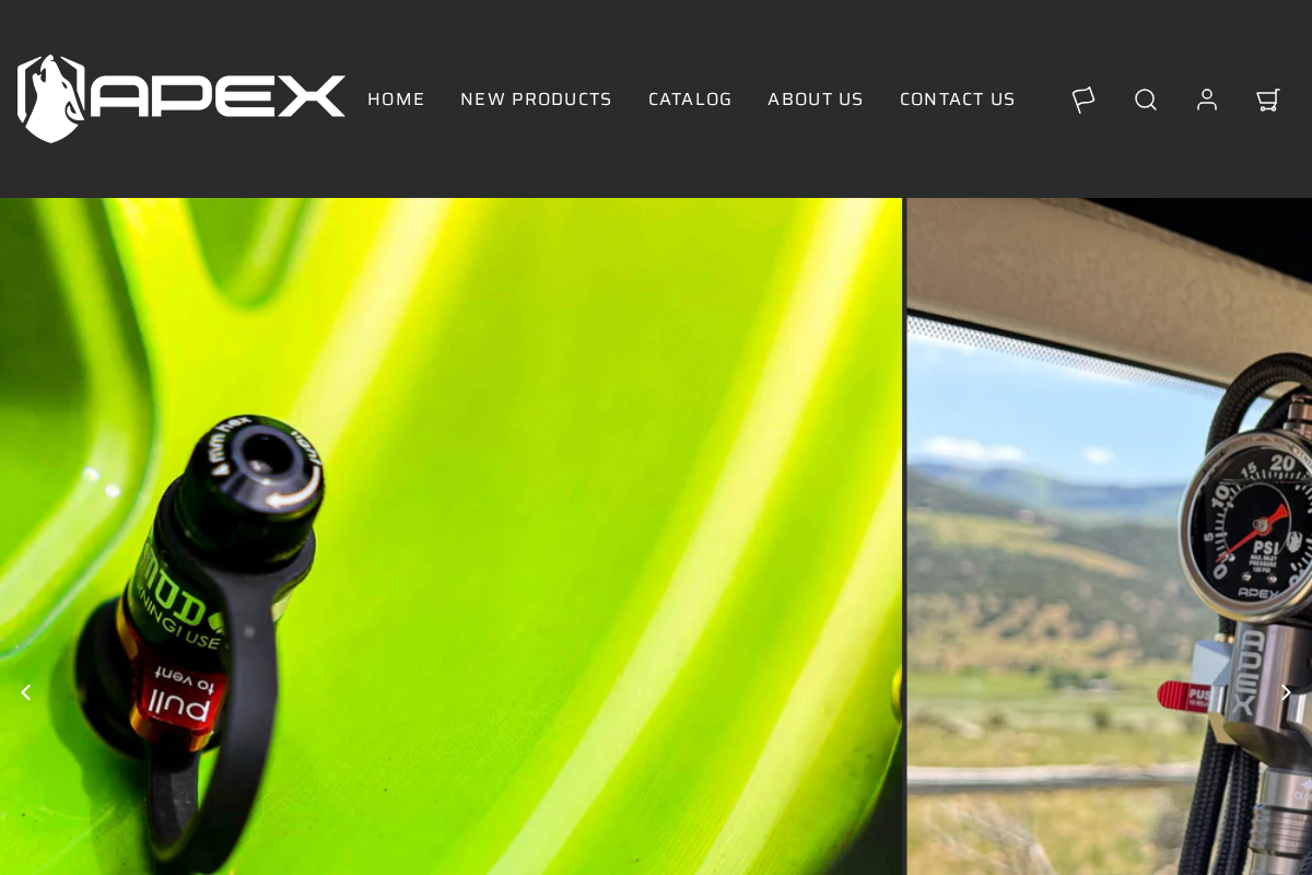Apex Performance Products homepage screenshot
