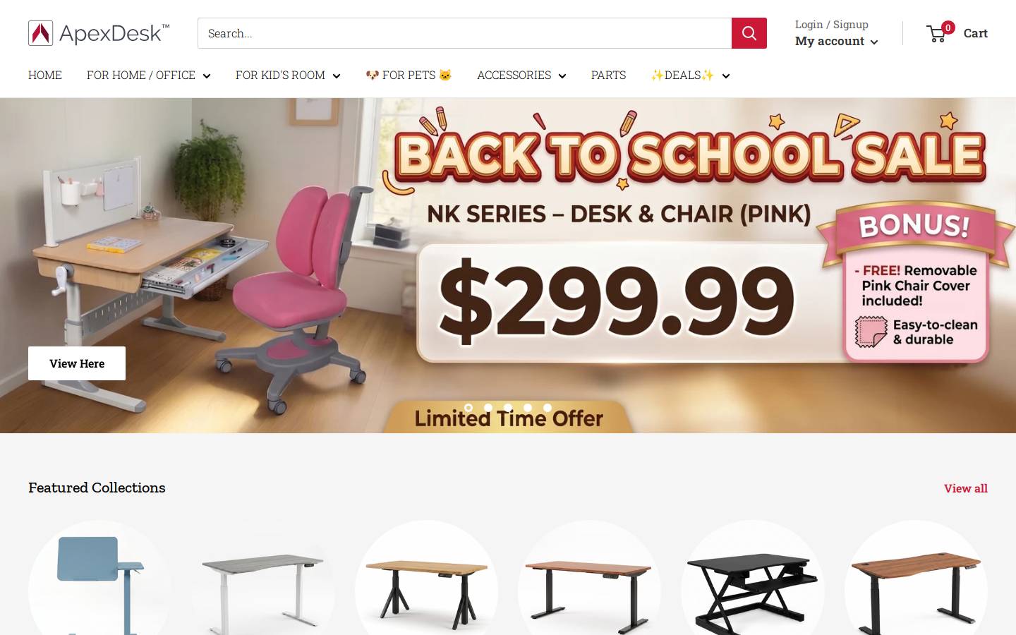 apexdesk.com homepage screenshot