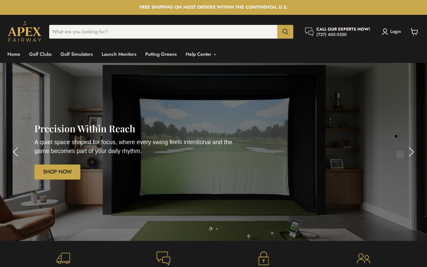 apexfairway.com homepage screenshot