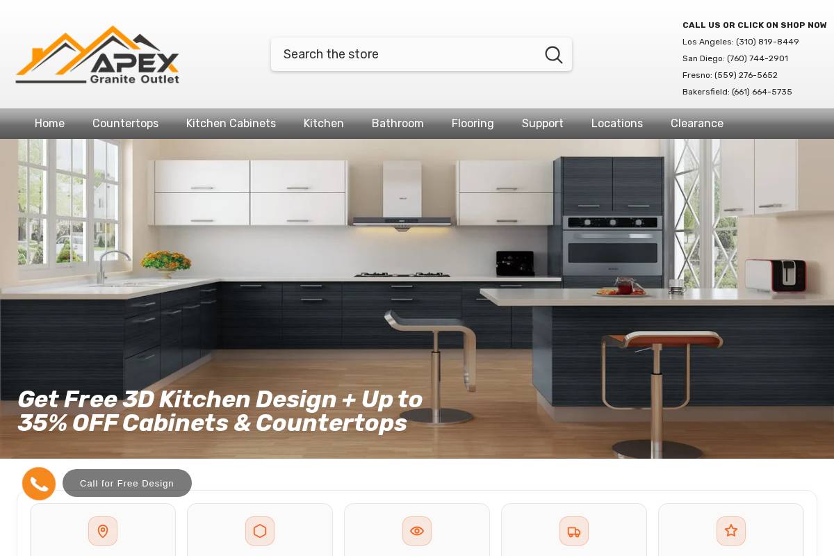 apexhomeoutlet.com homepage screenshot