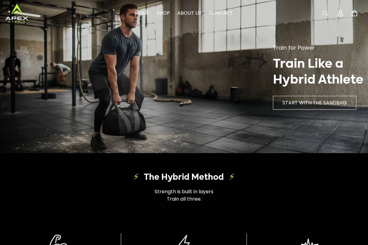 apexhybrid.co.uk homepage screenshot
