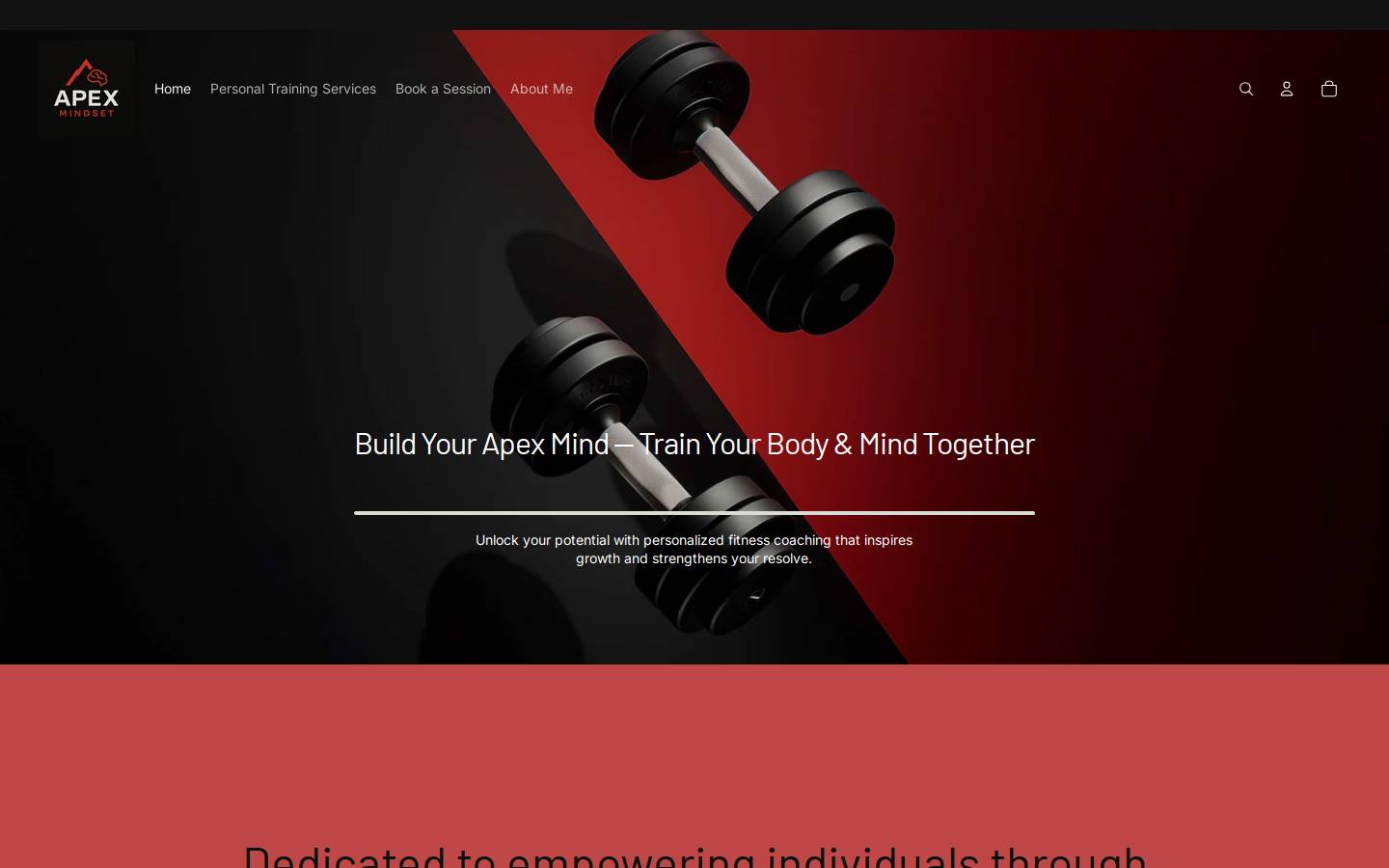 apexmindset.fit homepage screenshot