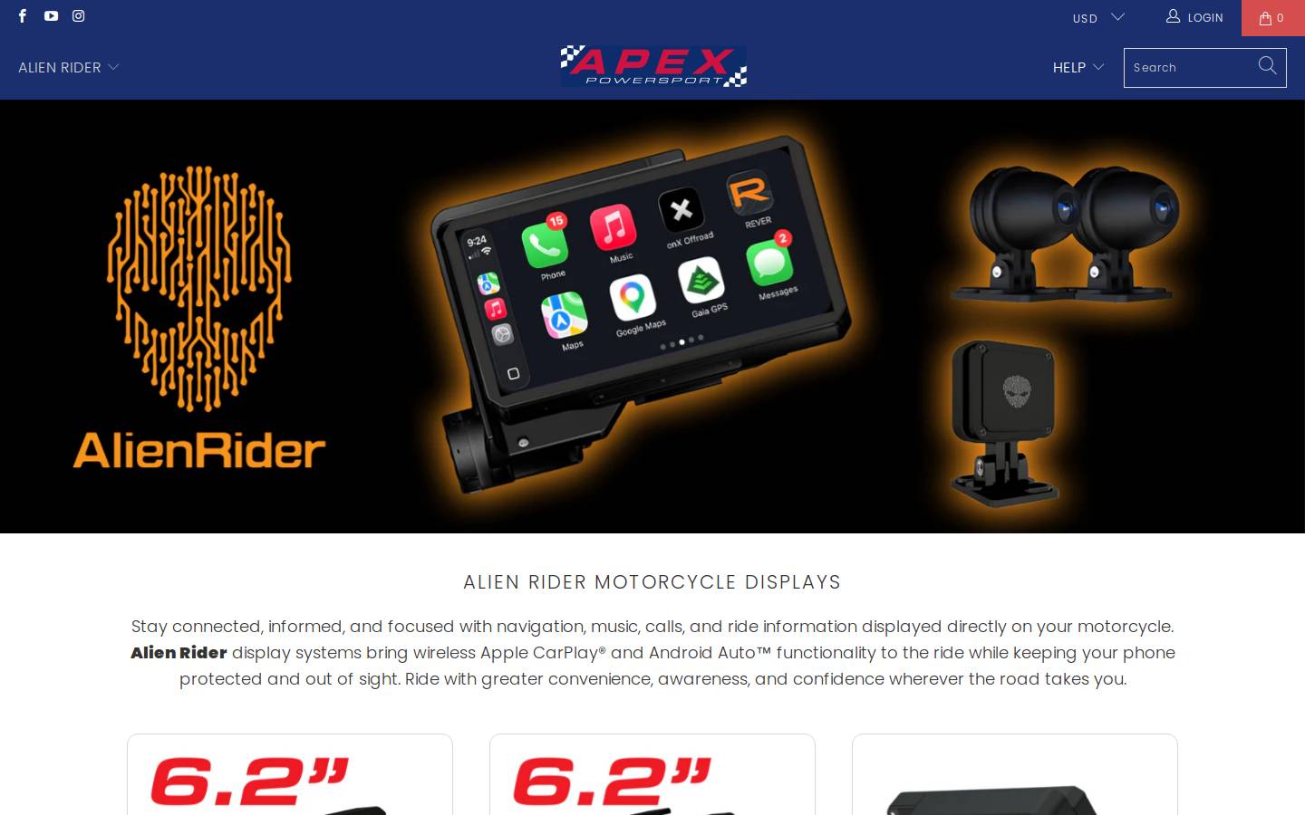 apexpowersport.com homepage screenshot