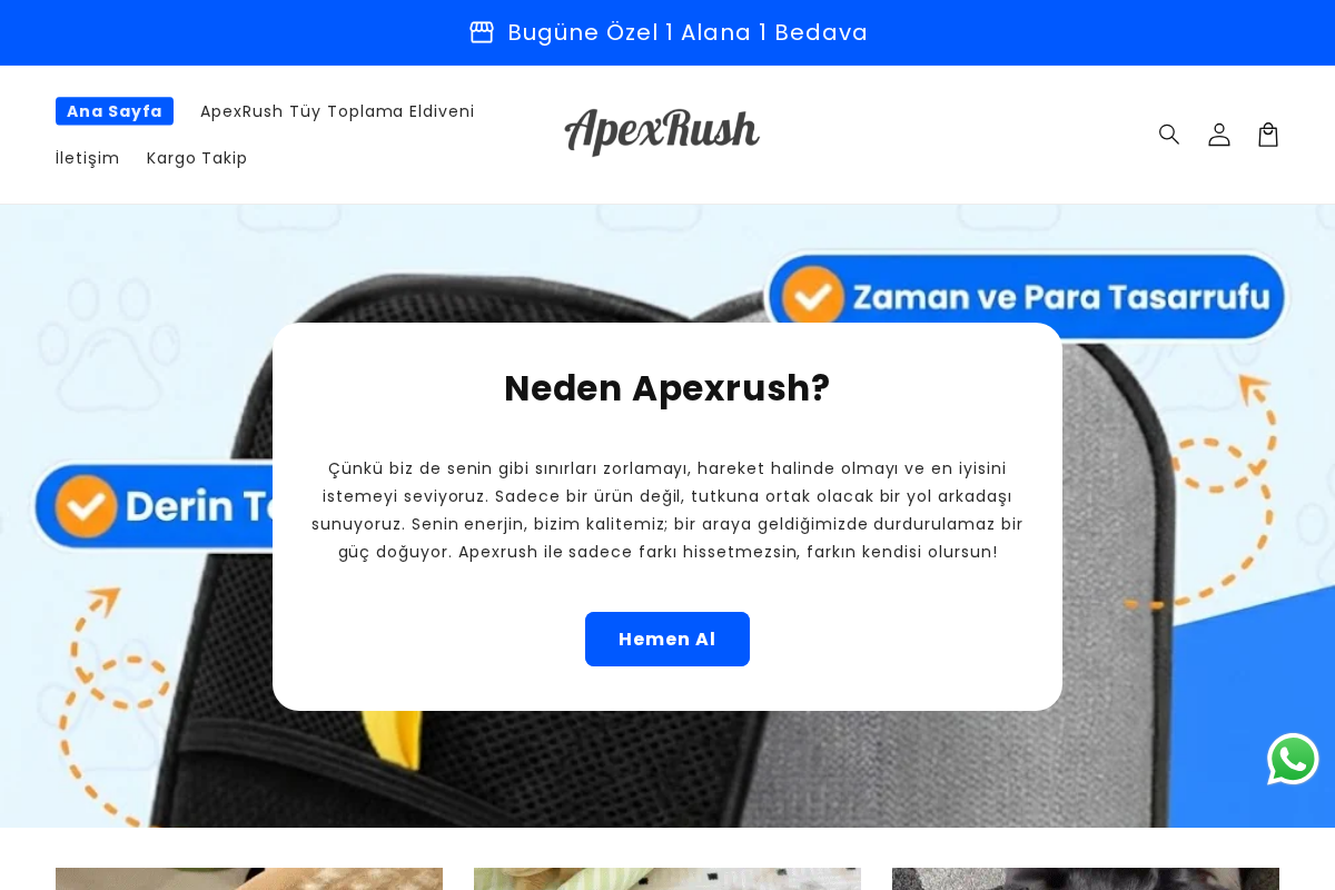 ApexRush homepage screenshot