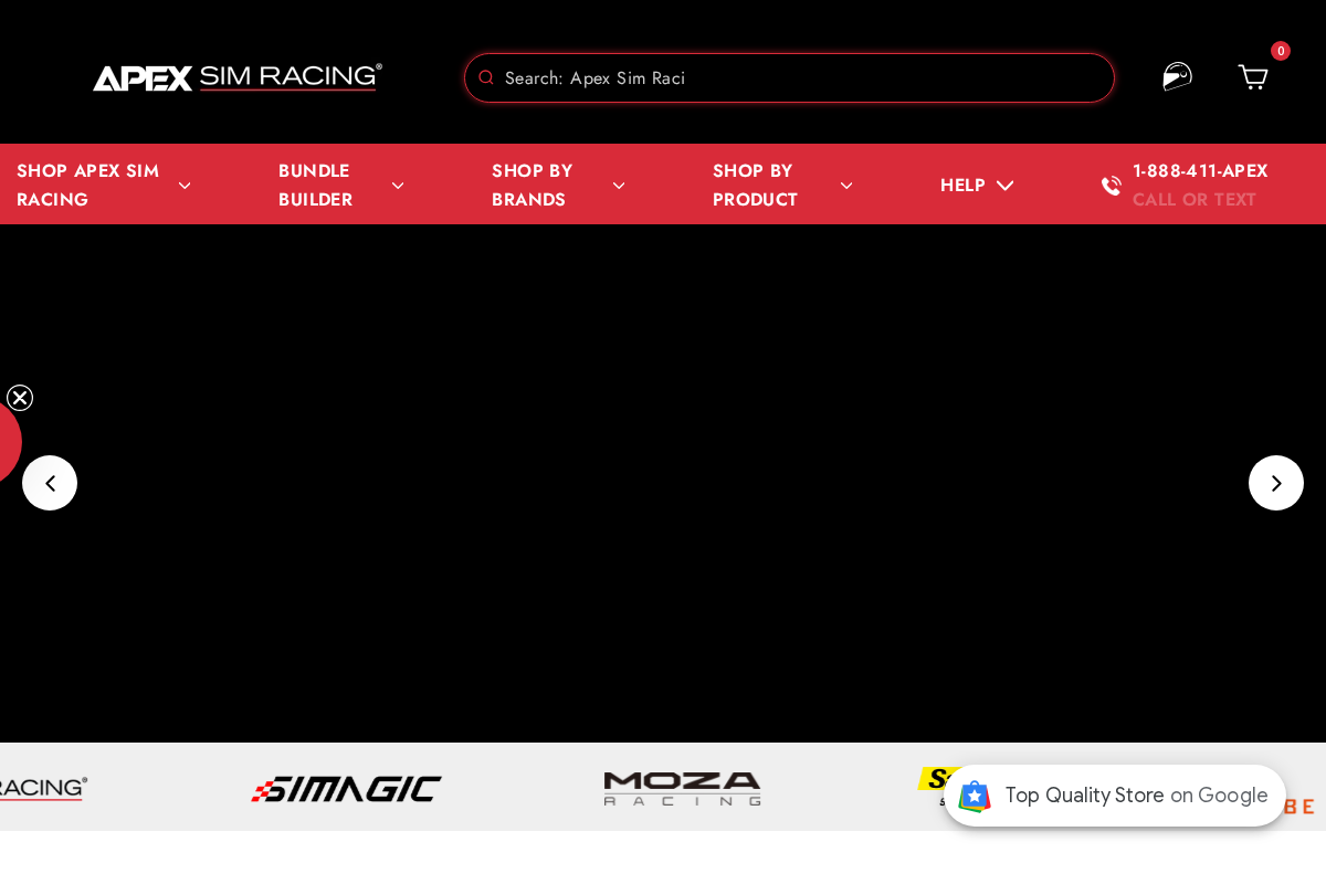 apexsimracing.com homepage screenshot