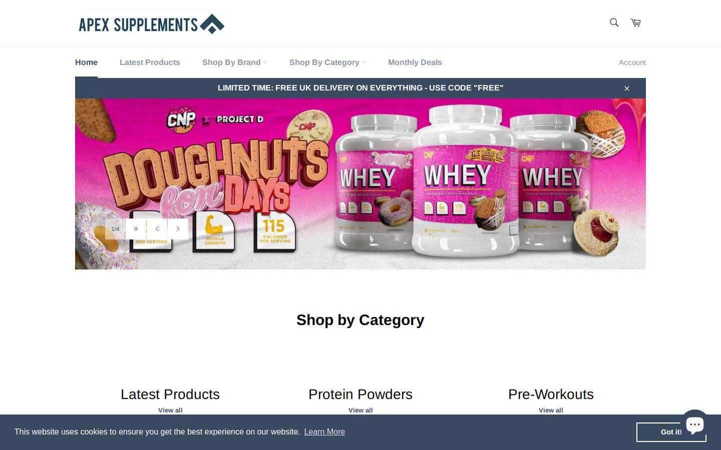 apexsuppsuk.com homepage screenshot