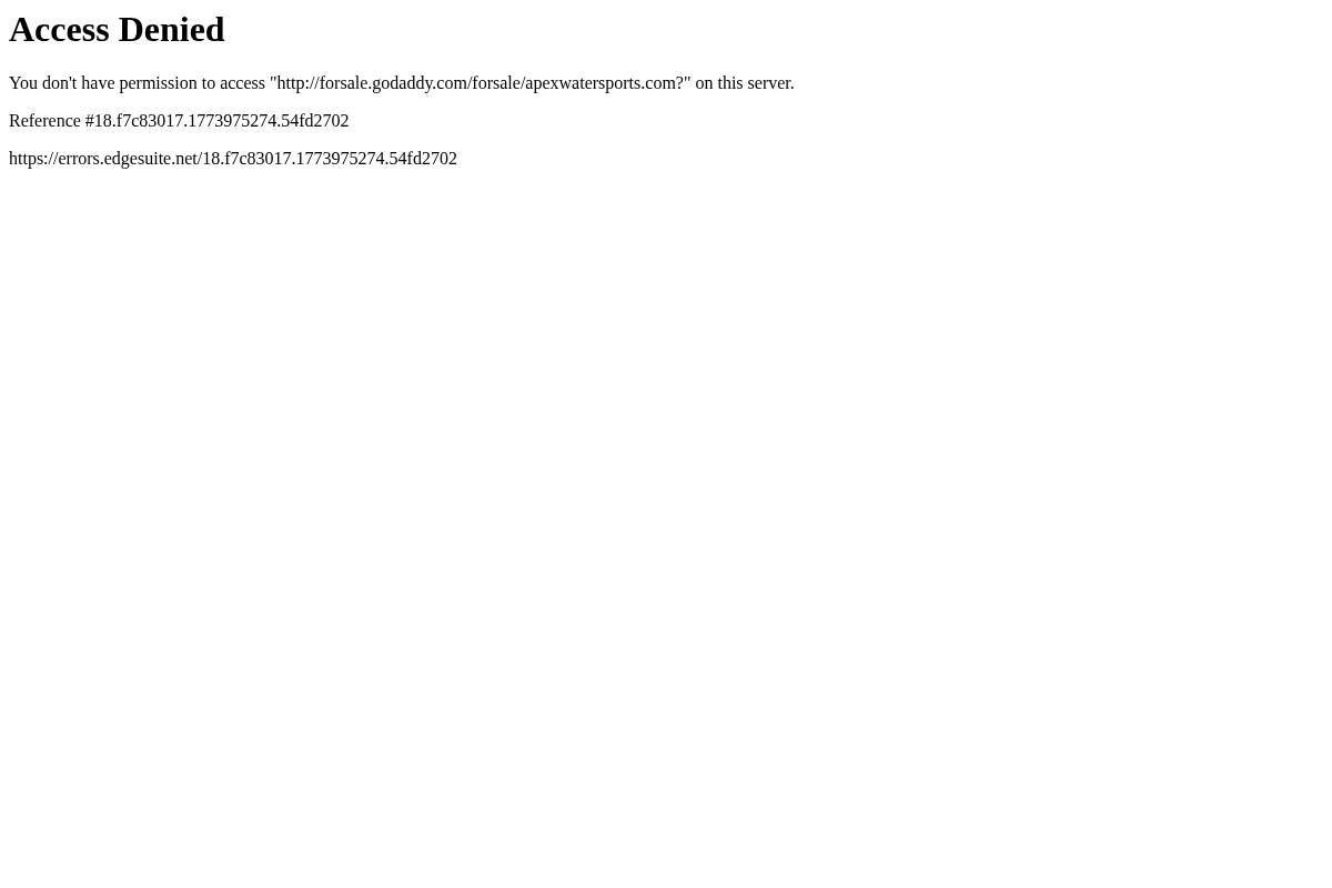 apexwatersports.com homepage screenshot