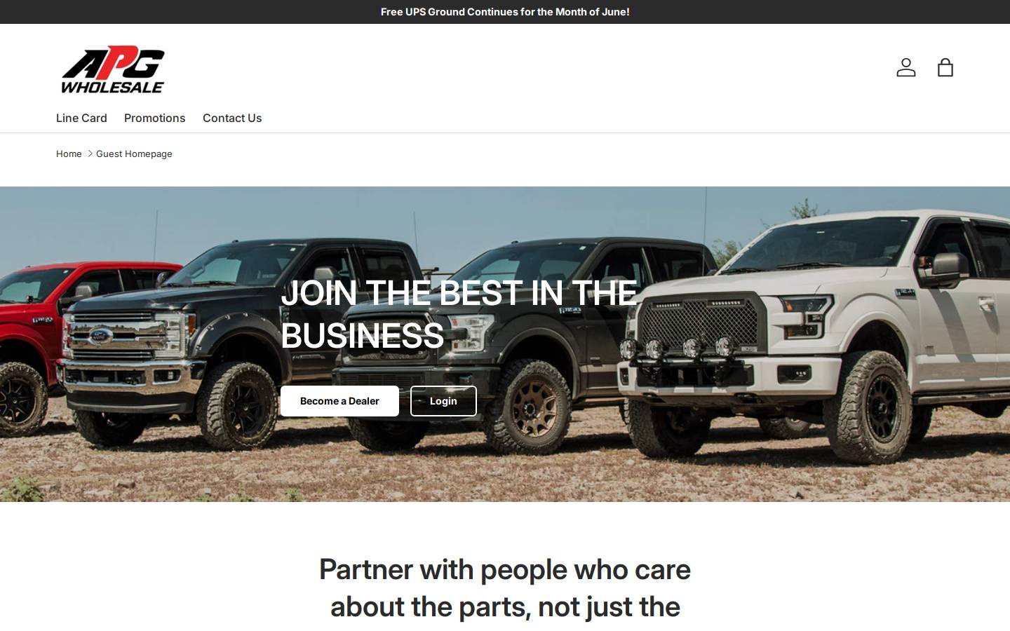 apgwholesale.com homepage screenshot