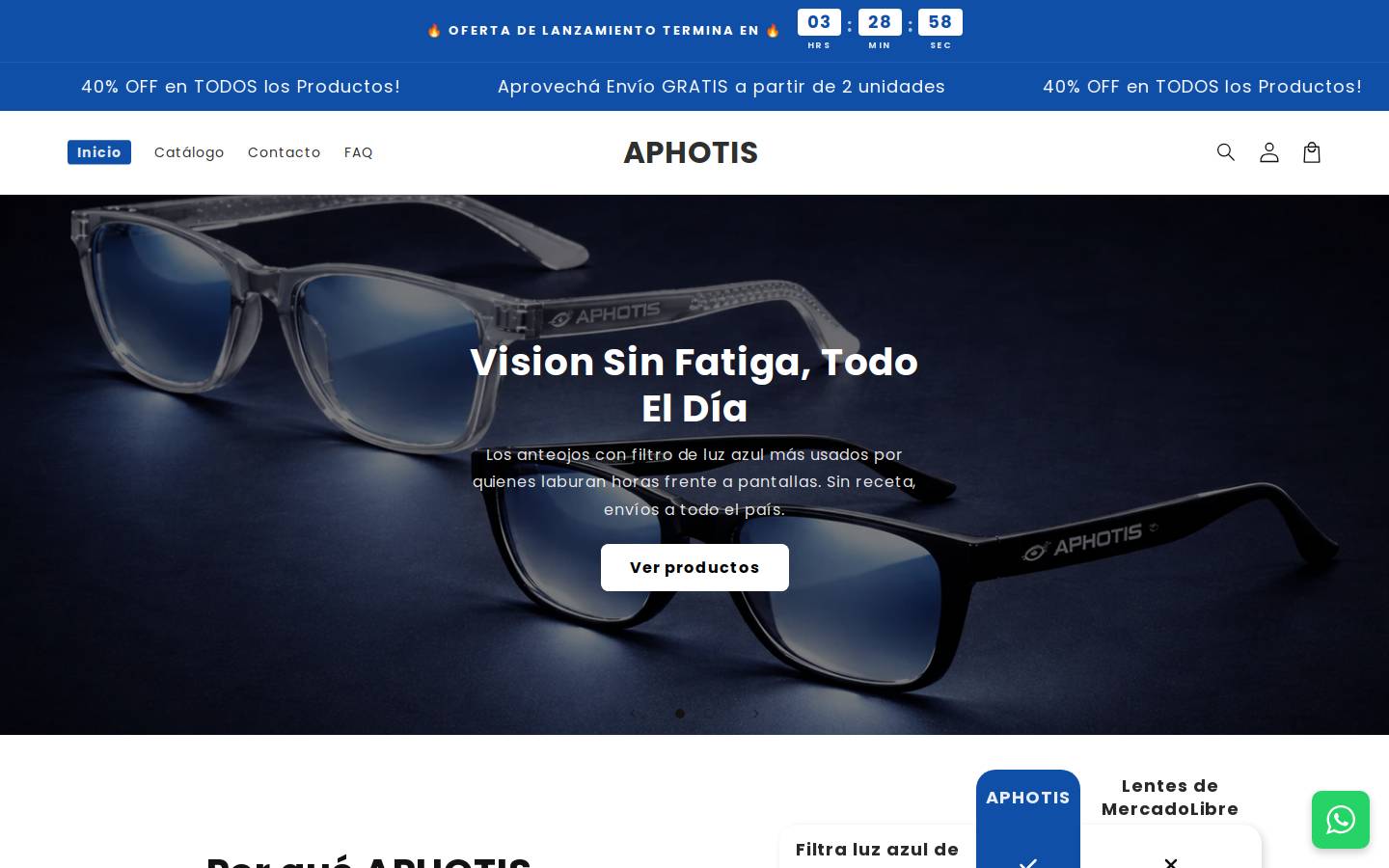 aphotis.com homepage screenshot