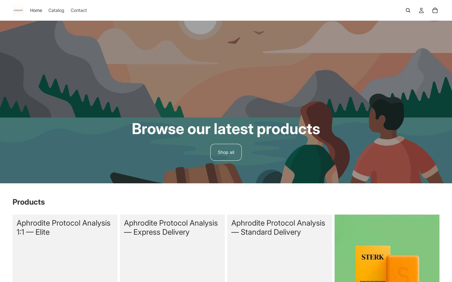 aphrodite-protocol.com homepage screenshot