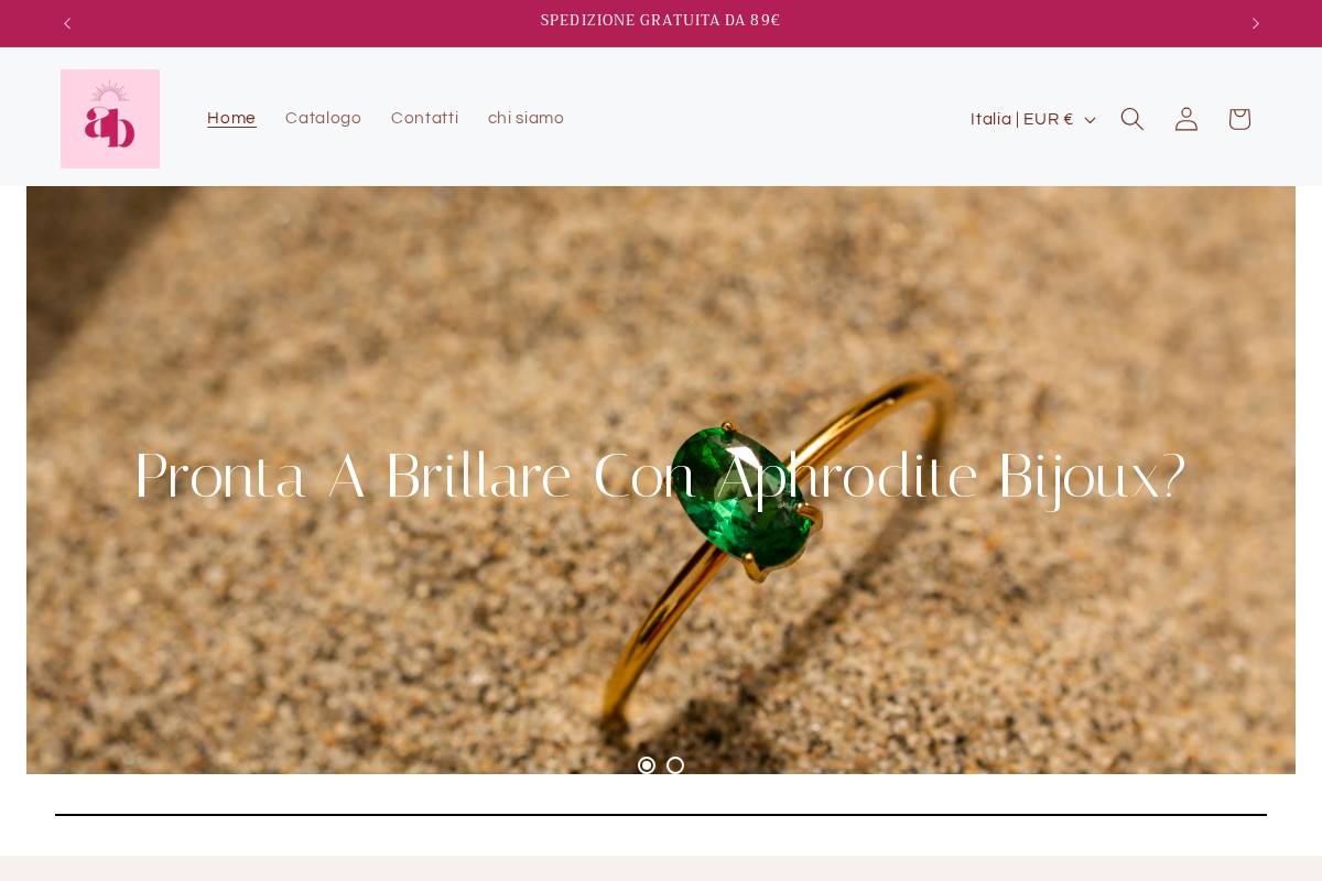 Aphroditebijoux homepage screenshot