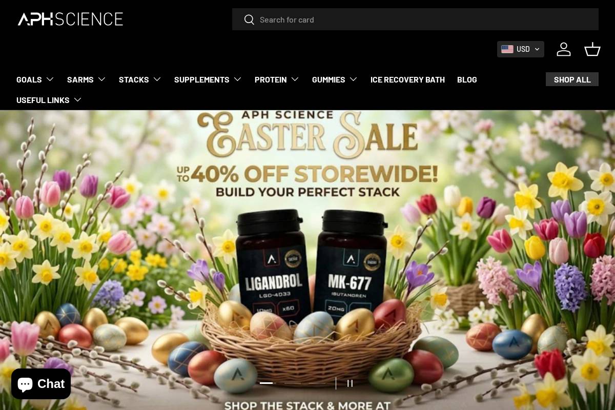 aphscience.com homepage screenshot