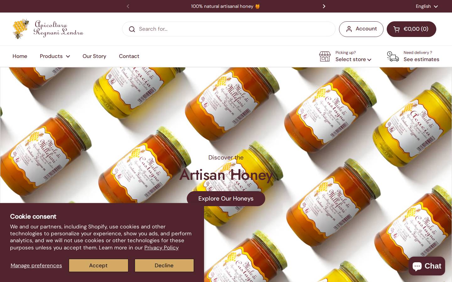 apicolturaregnani.com homepage screenshot