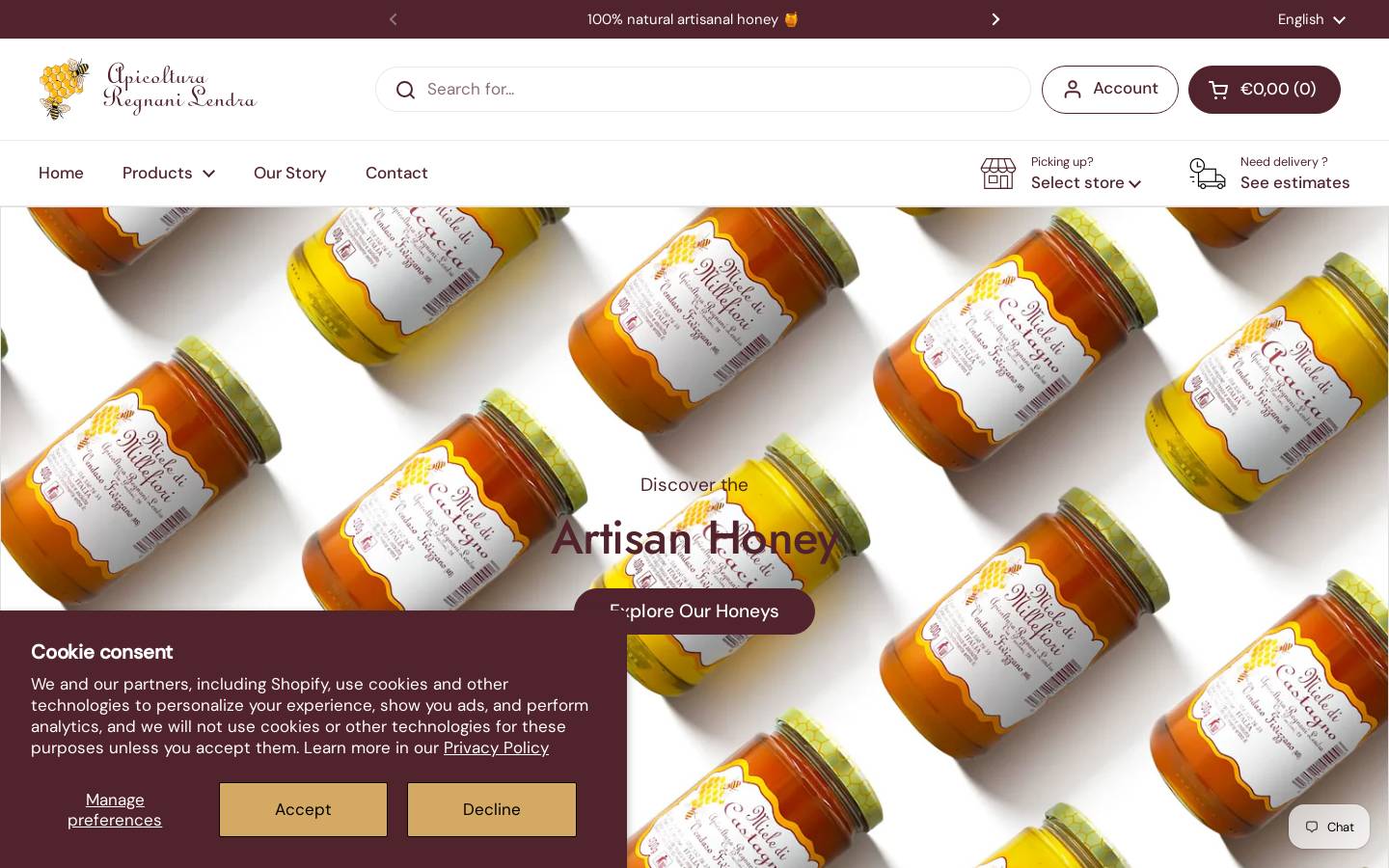 apicolturaregnani.it homepage screenshot