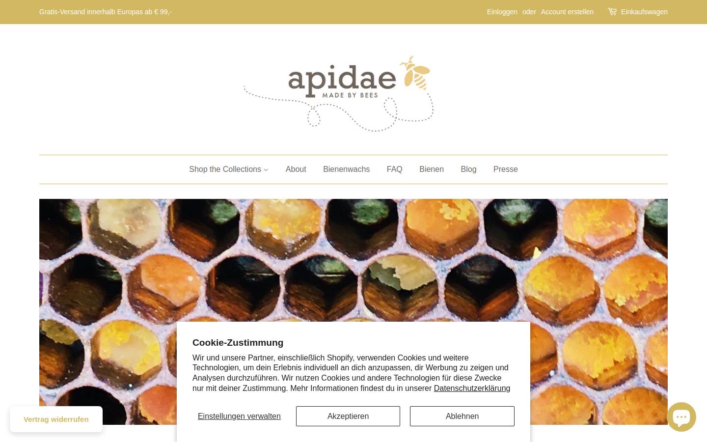 apidaekerzen.de homepage screenshot
