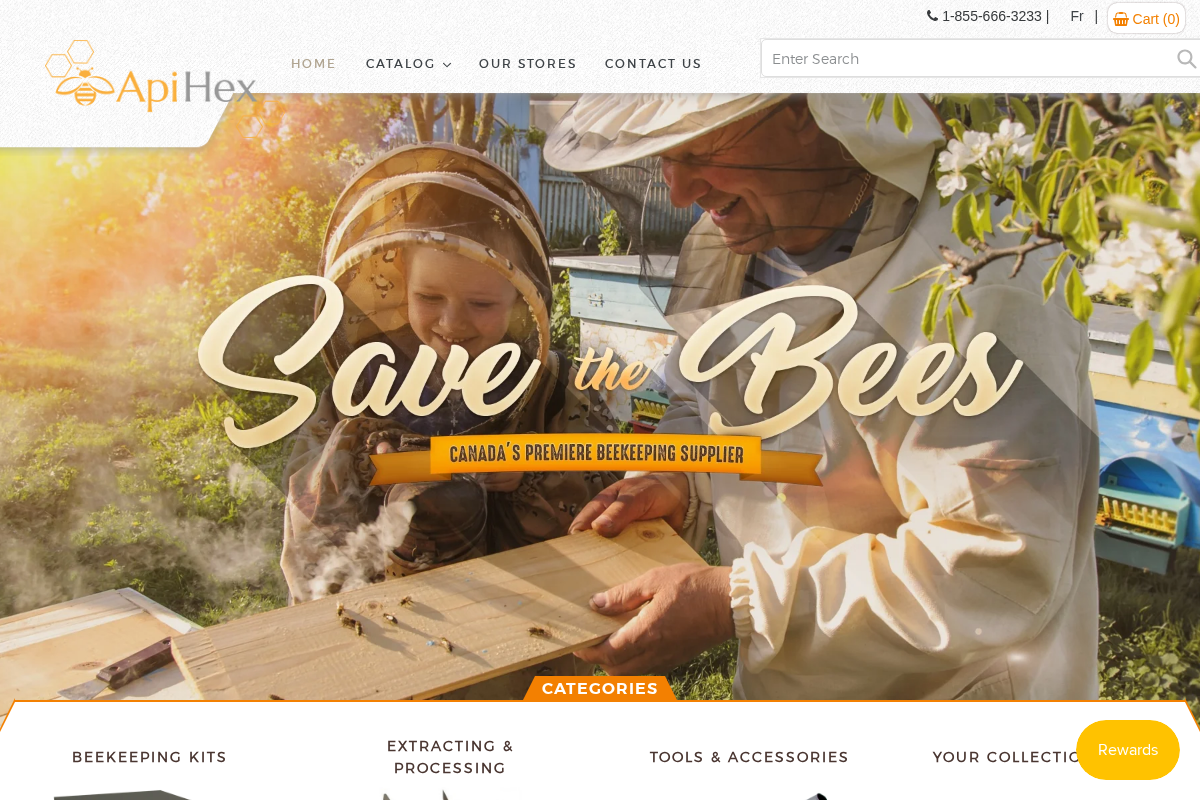 ApiHex homepage screenshot