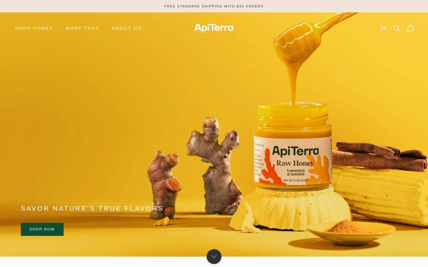 apiterrahoney.com homepage screenshot