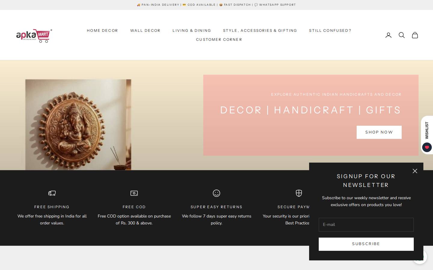apkamart.in homepage screenshot