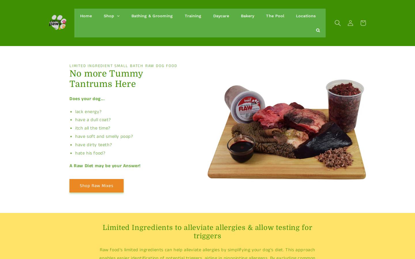 aplaceforpaws.com homepage screenshot