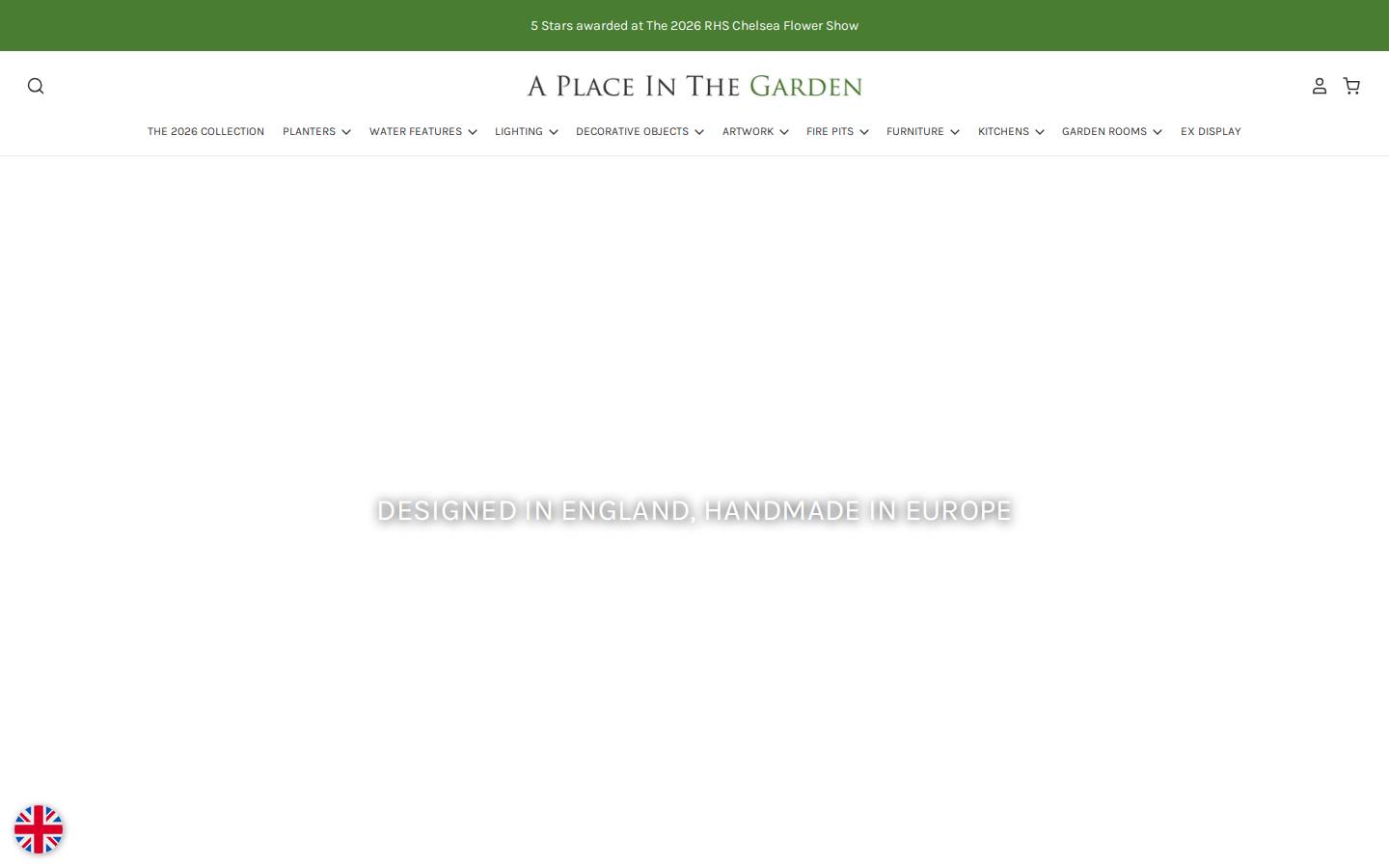 aplaceinthegarden.co.uk homepage screenshot