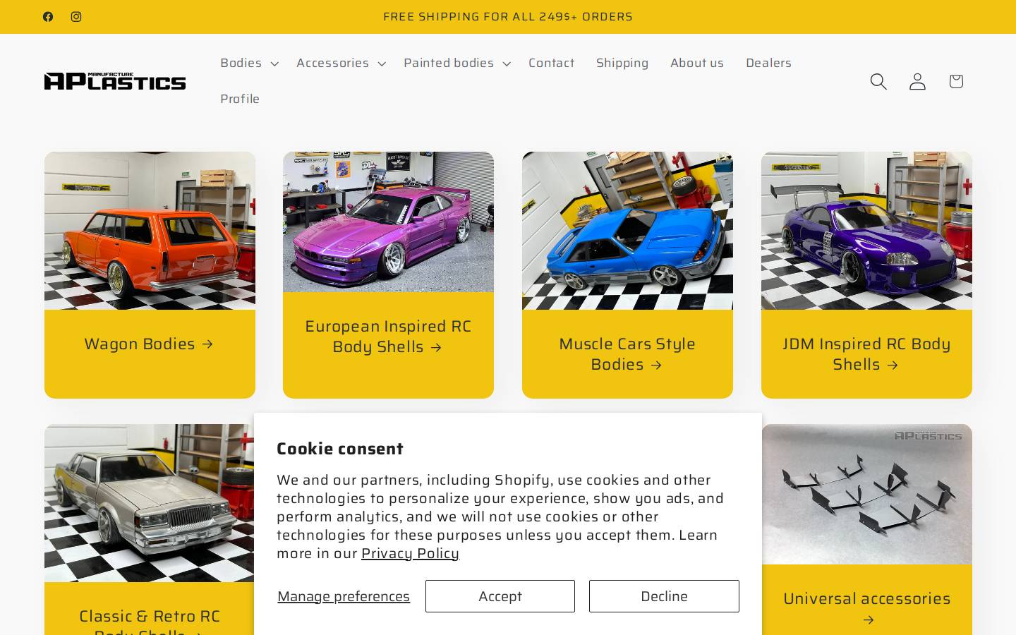 Aplastics Rc homepage screenshot