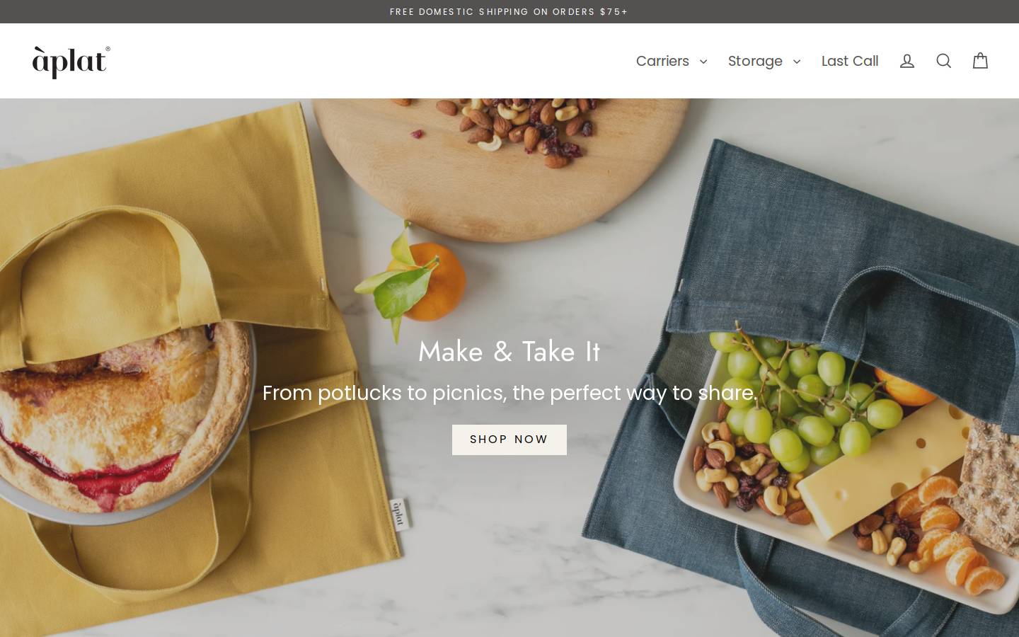 aplat.com homepage screenshot