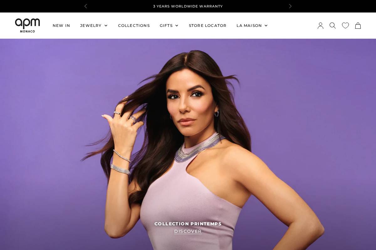 APM Monaco homepage screenshot