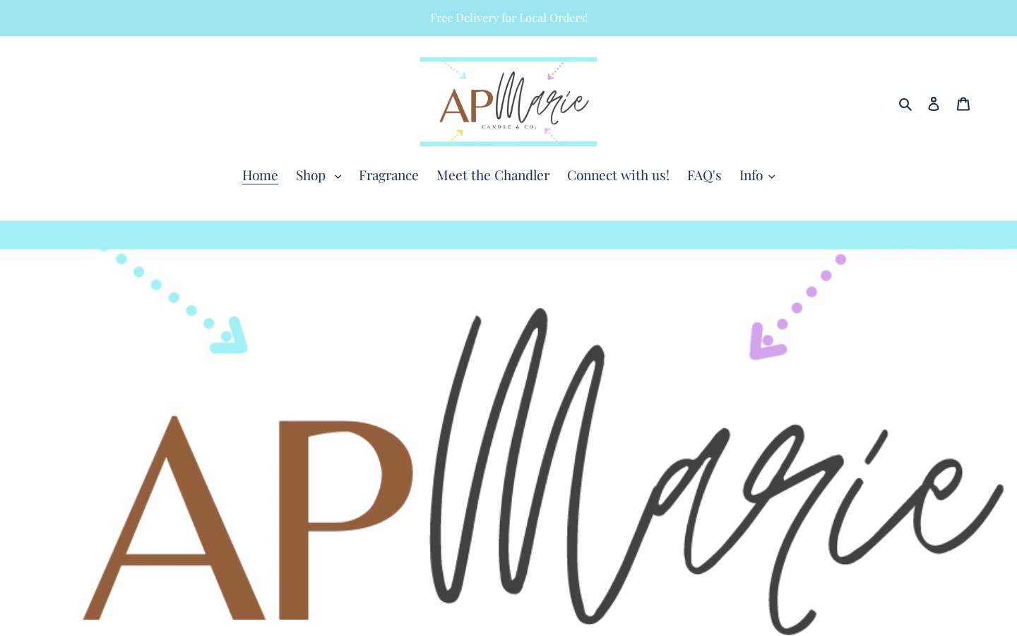apmarie.com homepage screenshot
