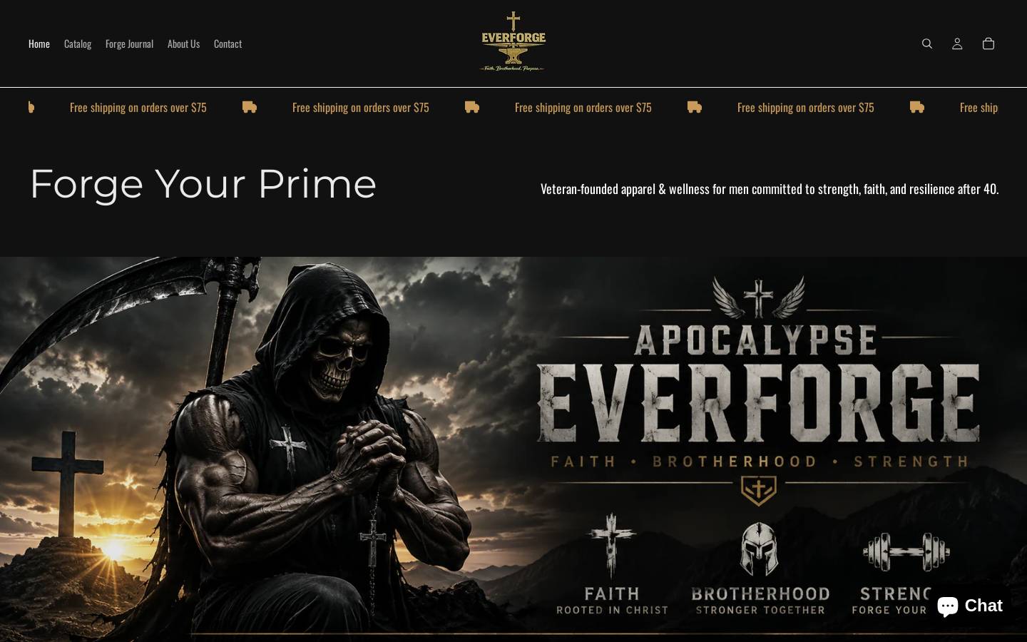 apocalypseforge.com homepage screenshot