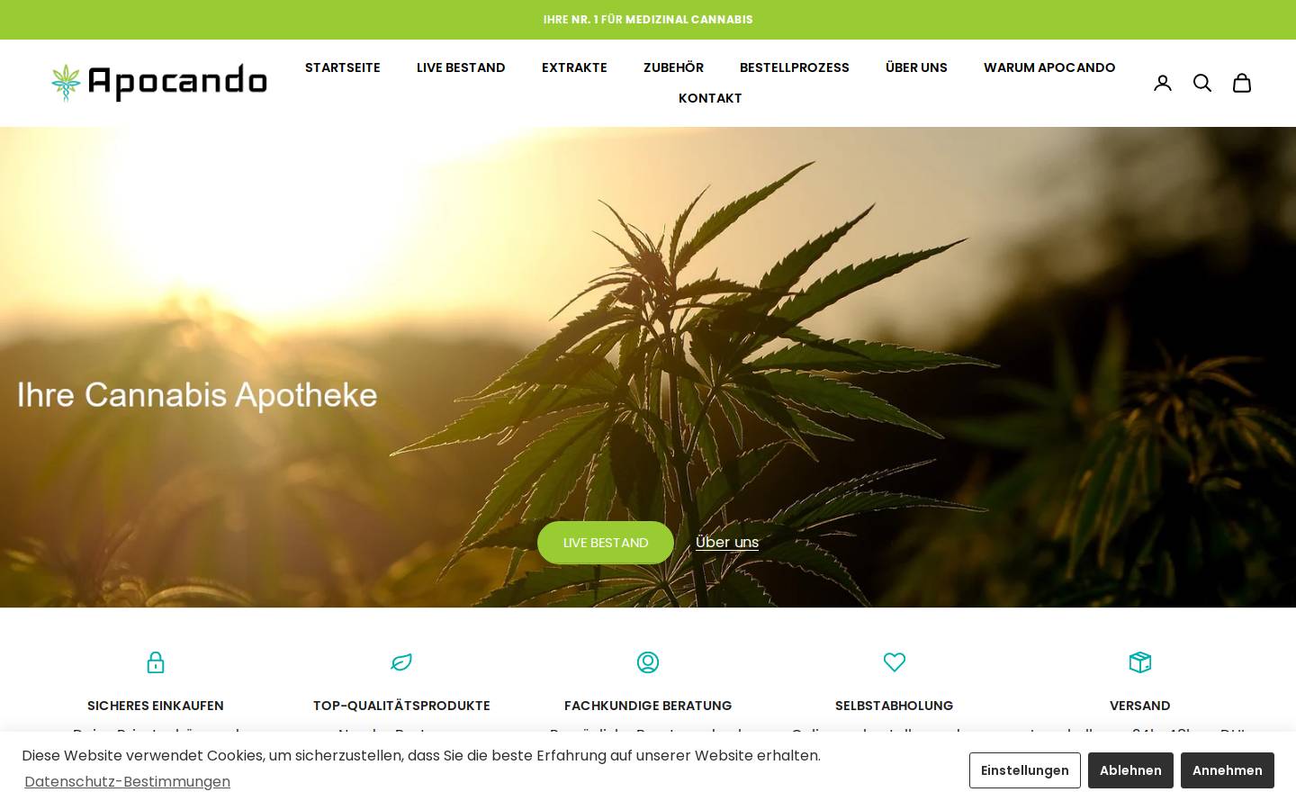 apocando.de homepage screenshot