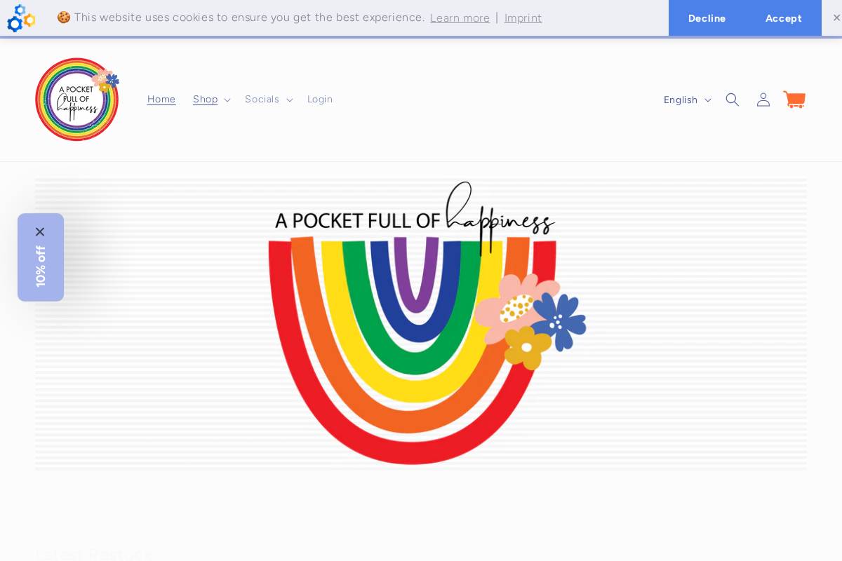 apocketfullofhappiness.com homepage screenshot