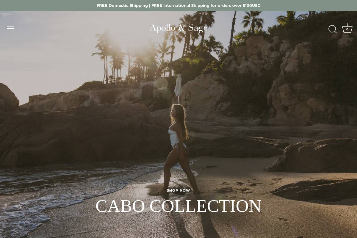 apolloandsage.com homepage screenshot