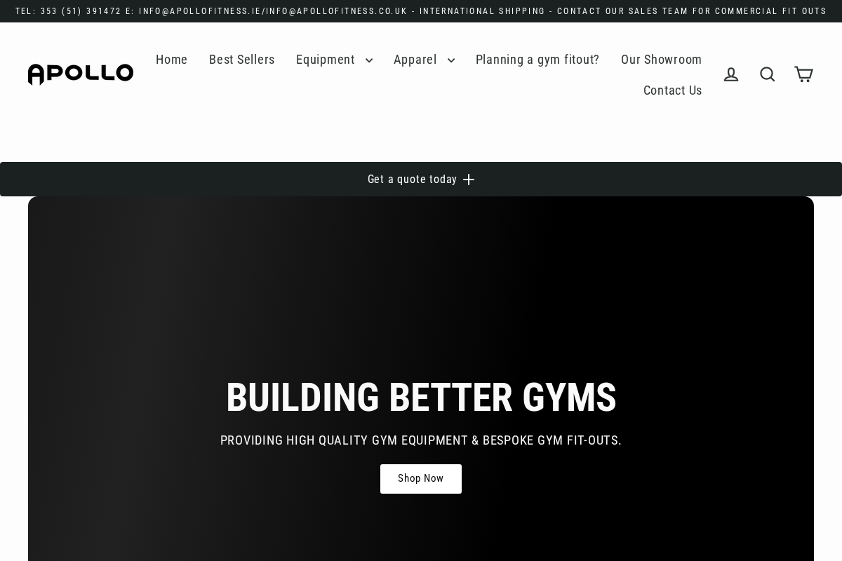 apollofitness.ie homepage screenshot