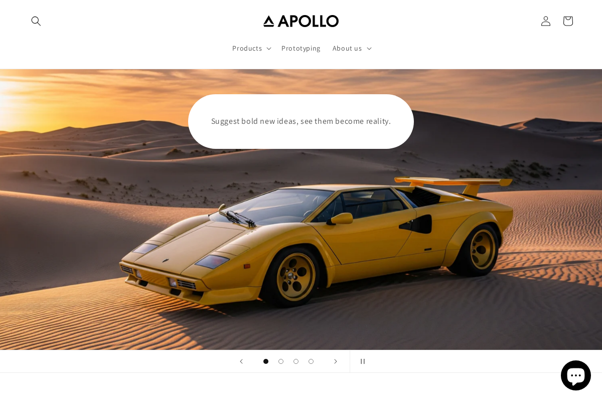 Apollo homepage screenshot