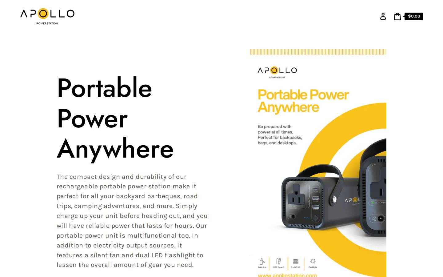 apollopowerstation.com homepage screenshot