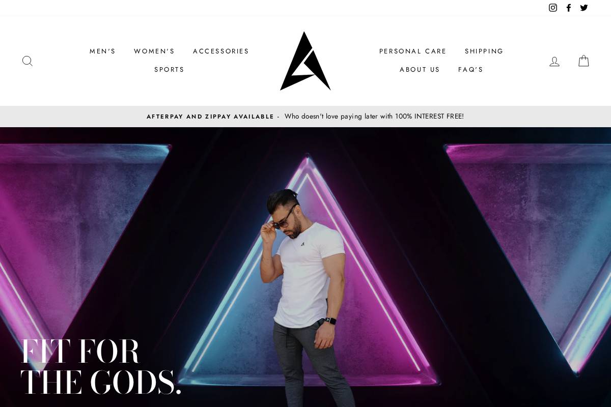 apollosporting.com homepage screenshot