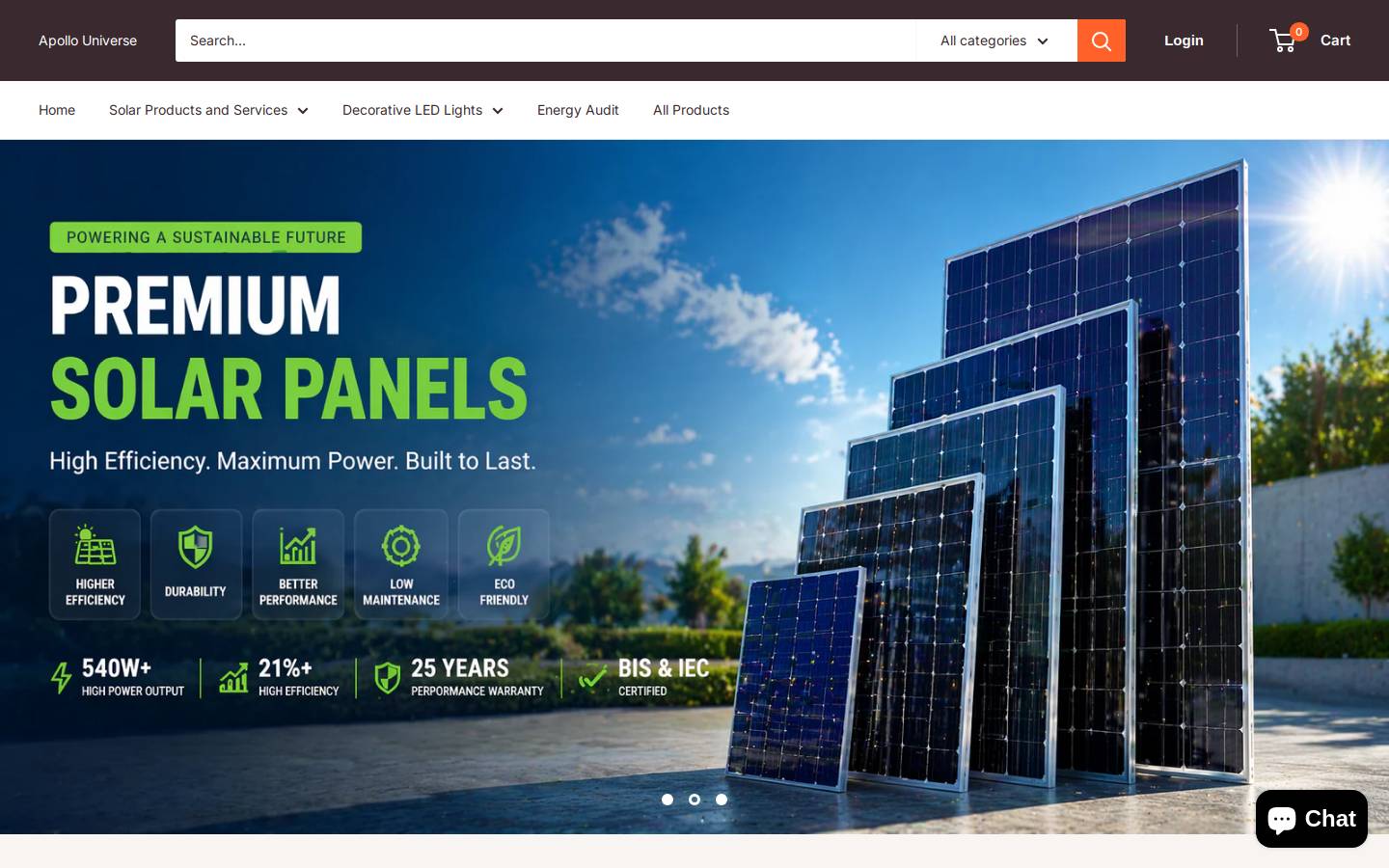 apollouniverse.com homepage screenshot