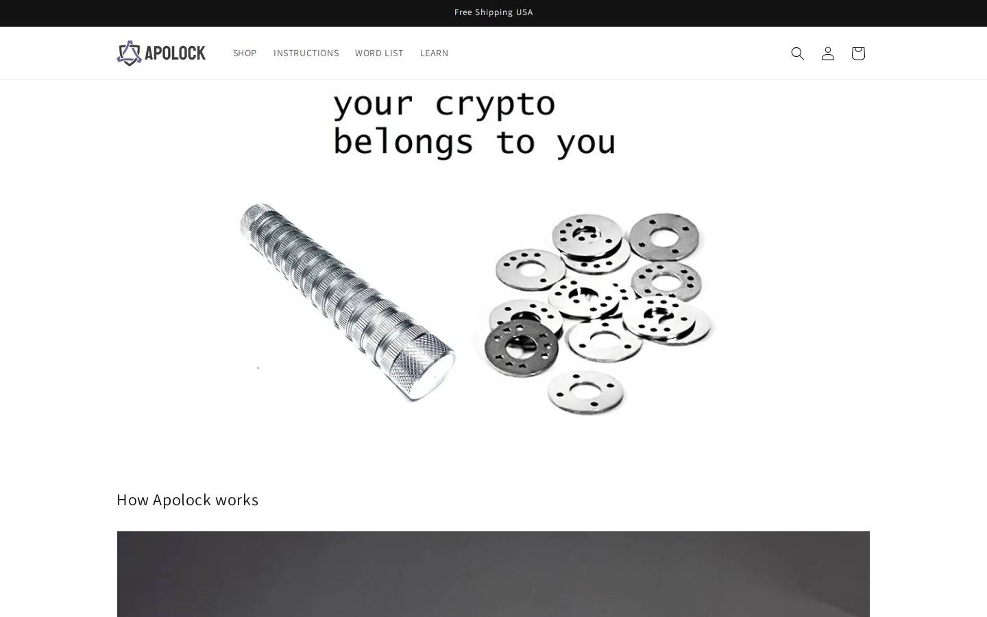 apolock.com homepage screenshot