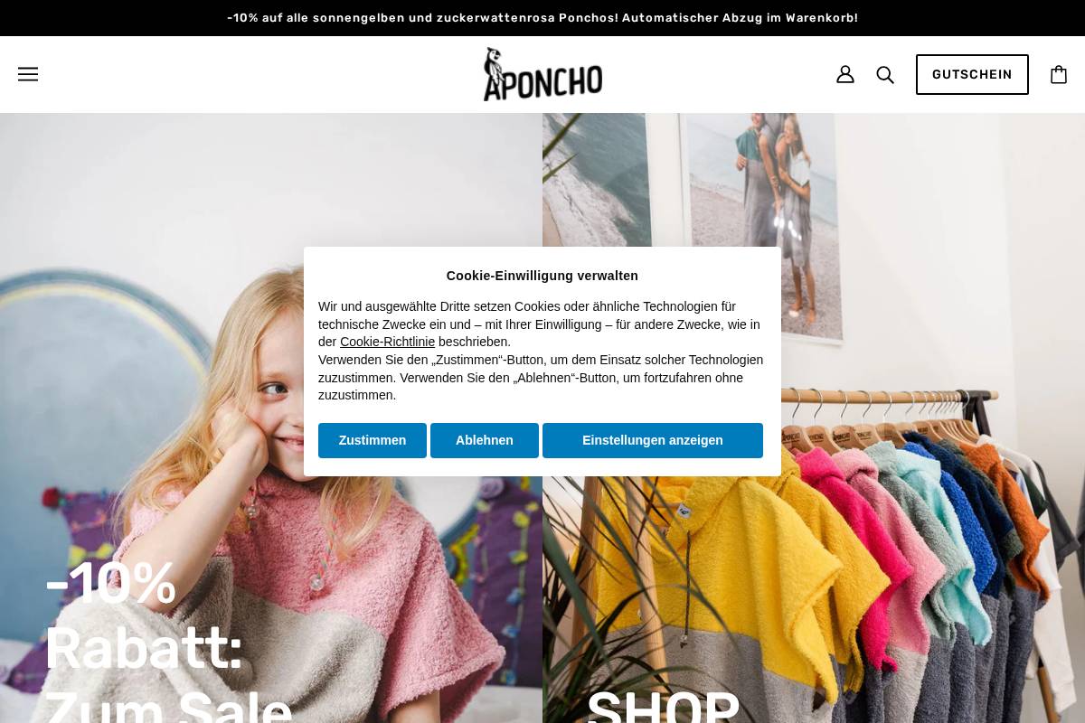 aponcho.com homepage screenshot