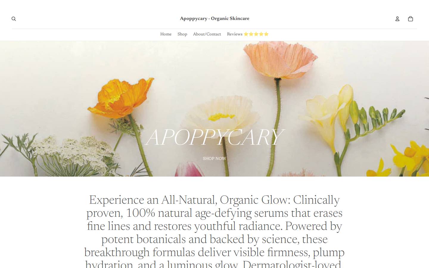apoppycary.com homepage screenshot