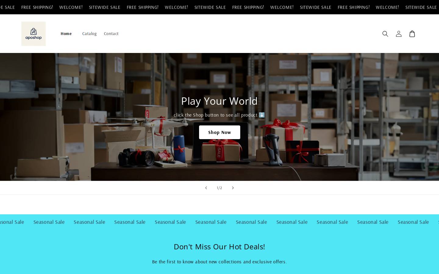 aposshop.com homepage screenshot