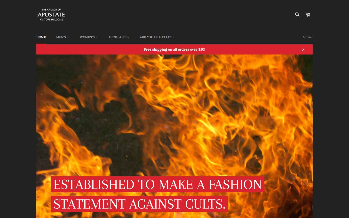 apostate.co homepage screenshot