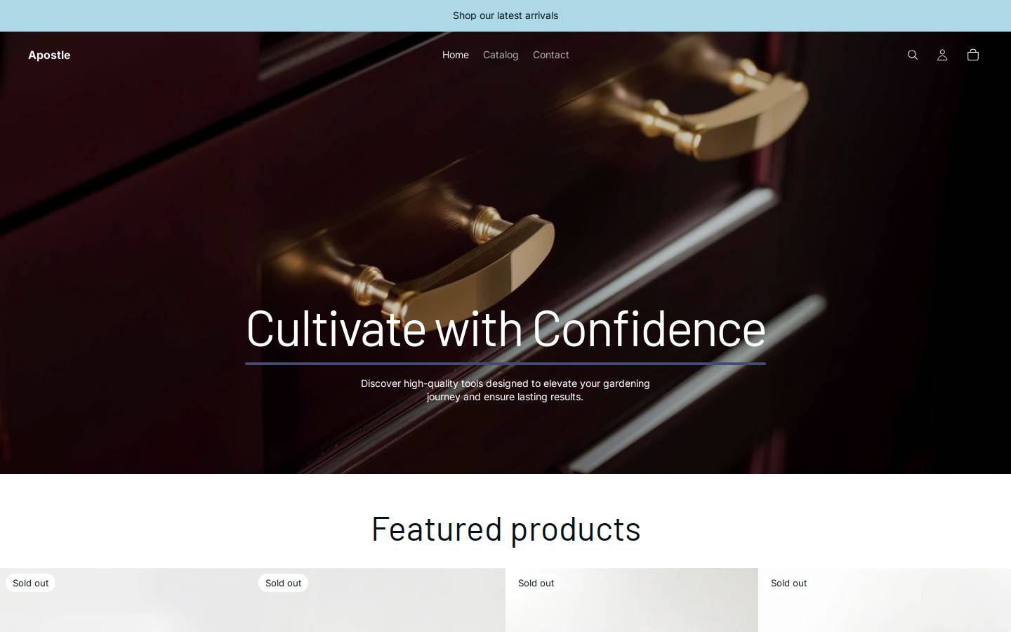 apostletools.store homepage screenshot