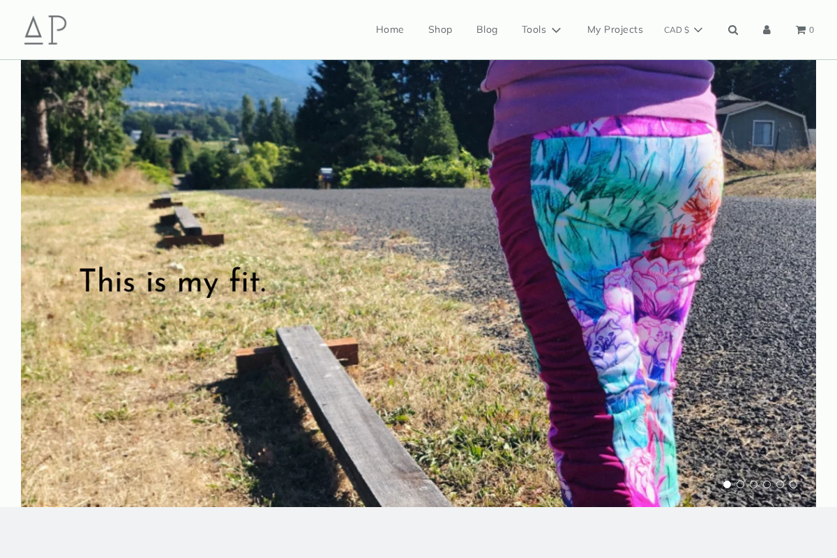 Apostrophe Patterns homepage screenshot