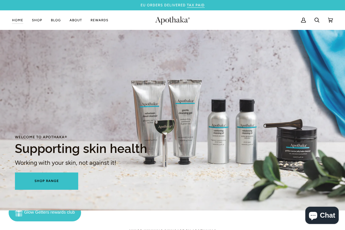 Apothaka homepage screenshot